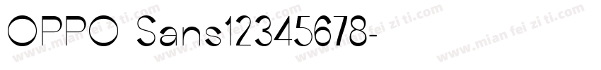OPPO Sans12345678字体转换